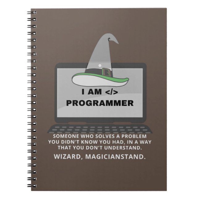 Carnet Définition amusante du programmeur (Devant)