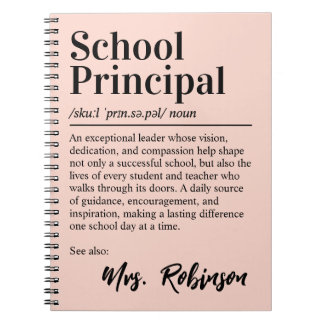 Carnet Définition de directeur d'école Citation Couvertur