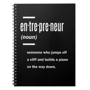 Carnet Définition de l'entrepreneur Idées cadeaux