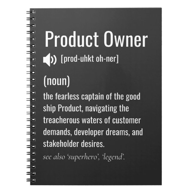 Carnet Définition du propriétaire du produit (Devant)