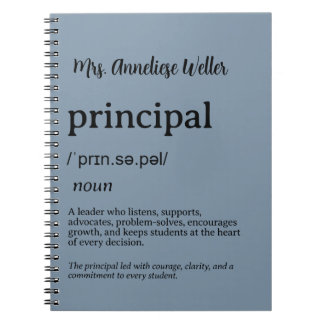 Carnet Définition personnalisée de directeur d'école