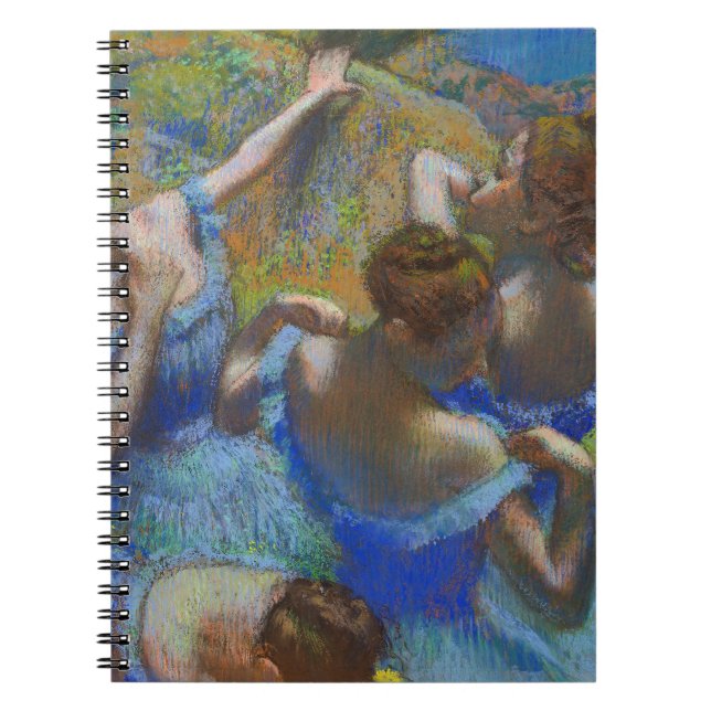 Carnet Degas Danseuses Bleues Pastel Chef-d'œuvre d'Art (Devant)