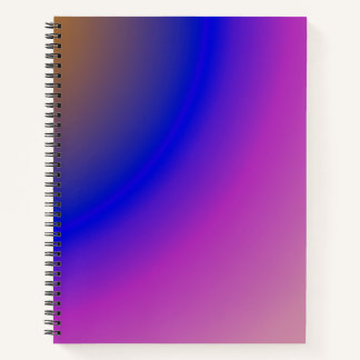 Carnet dégradé Abstrait d'aquarelle rose holo et violet