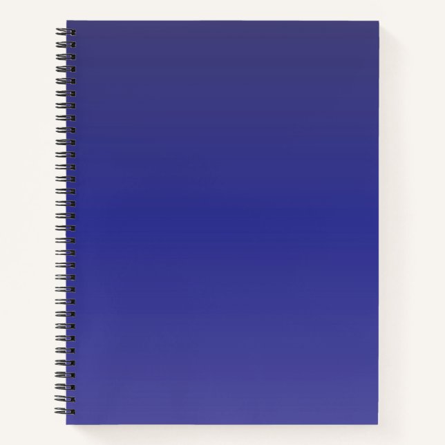 Carnet Dégradé Bleu Indigo (Devant)