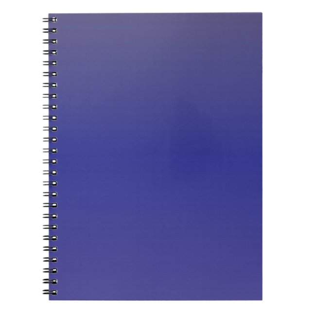 Carnet Dégradé Bleu Indigo (Devant)