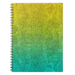 Carnet Dégradé de la Parties scintillant du lever de sole