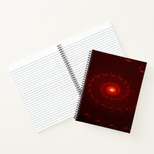 Carnet Dégradé de l'étincelle rouge flamme