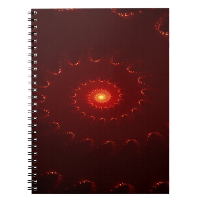 Carnet Dégradé de l'étincelle rouge flamme (Devant)
