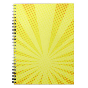 Carnet dégradé de trame arrière - plan jaune rétro