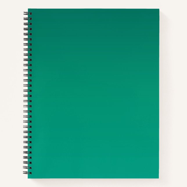 Carnet Dégradé de vert feuillage (Devant)