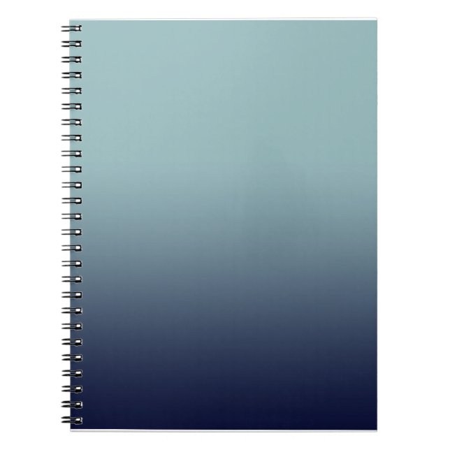 Carnet Dégradé gris-bleu. (Devant)