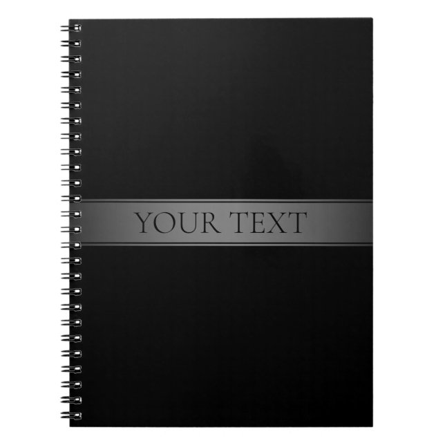 Carnet Dégradé simple et élégant à rayures, couleur modif (Devant)