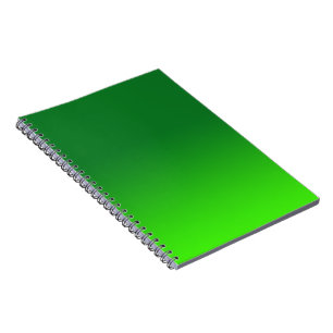 Carnet Dégradé Vert Ombre Vivant Moderne Simple