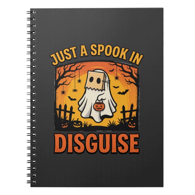 Carnet Déguisement de fantôme Halloween (Devant)