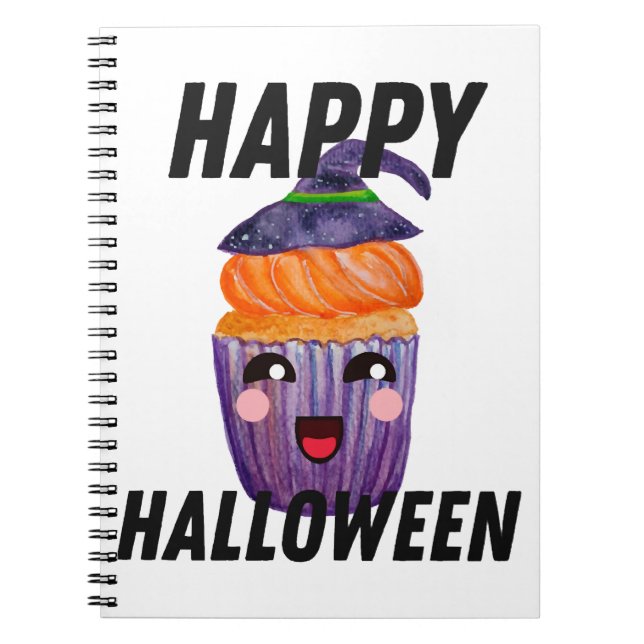Carnet Deguisement Halloween Joyeux Cupcake Halloween (Devant)