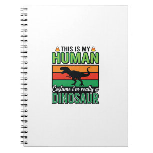 Carnet Déguisement Humain Dinosaure Drôle Halloween
