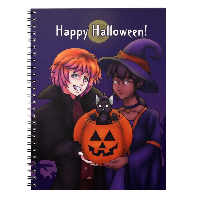 Carnet Déguisements de Halloween joyeux (Devant)