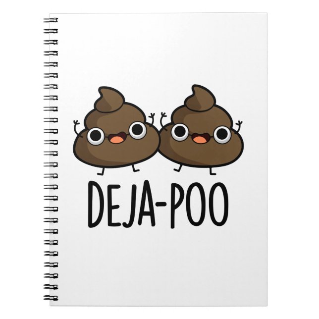 Carnet Déjà Poo Blague Double Caca Jeu de Mots (Devant)