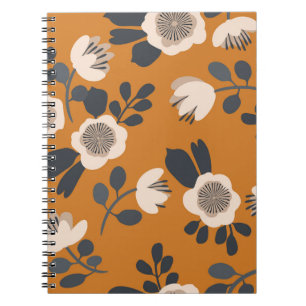 Carnet Délicat motif végétal Vintage