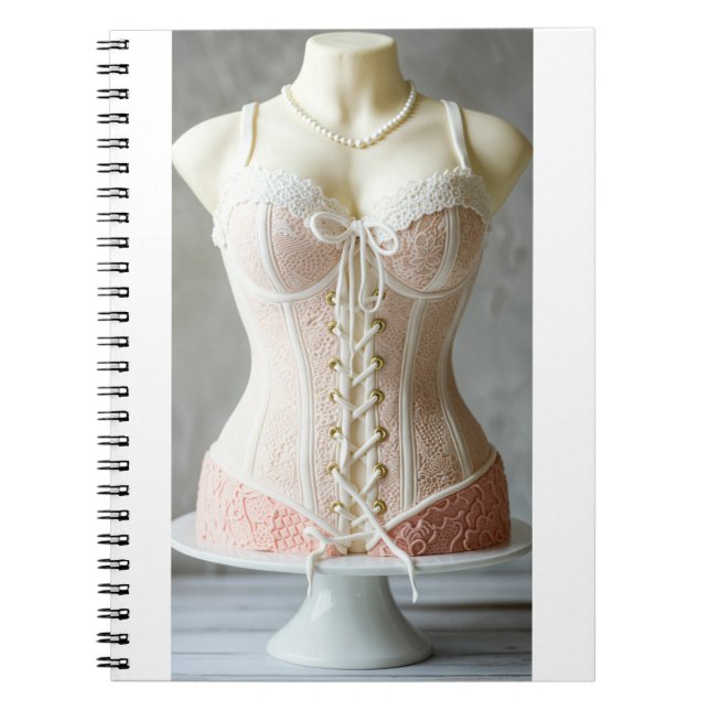 Carnet delicious bustier cake and sugar paste (Devant)
