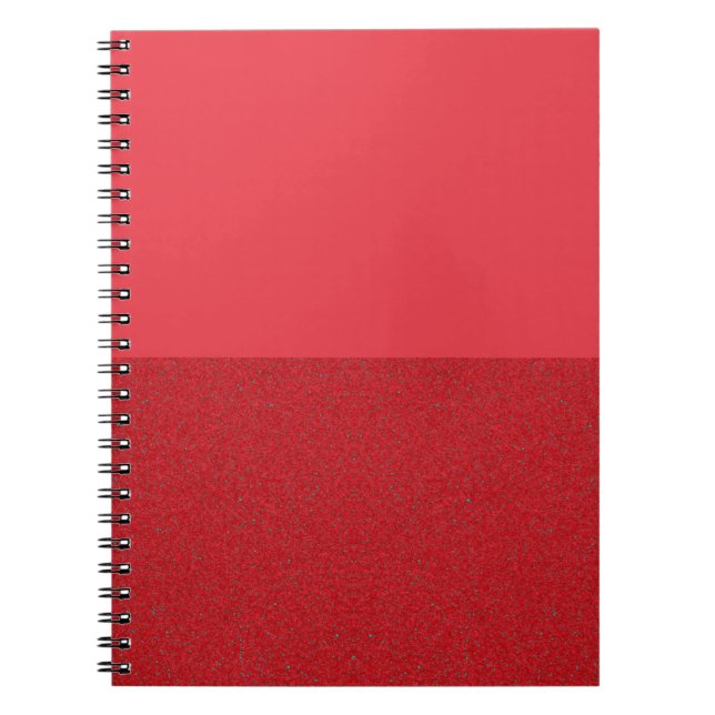 Carnet demi-bruit de la spirale rouge tomate - Per (Devant)