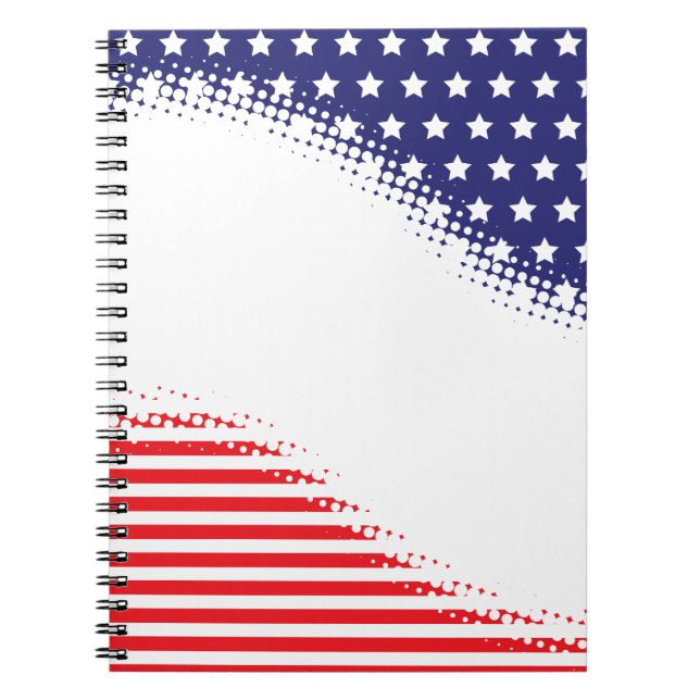 Carnet Demi-teintes Stars and Stripes (Devant)