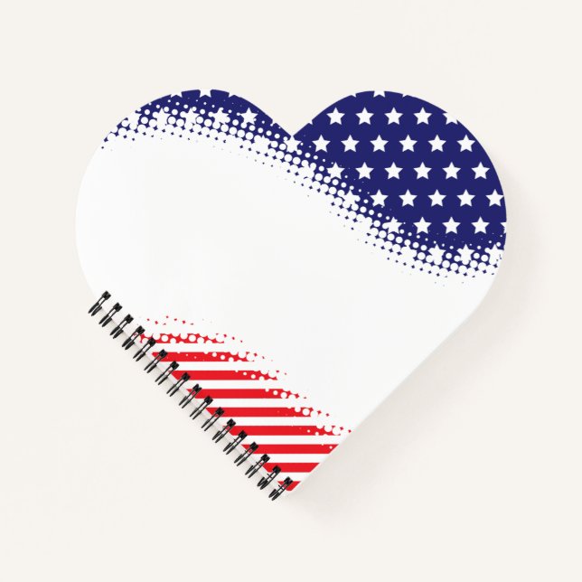 Carnet Demi-teintes Stars and Stripes (Devant)