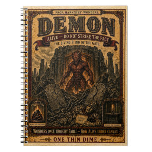 Carnet Démon, Monstre de Cirque Vintage