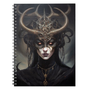 Carnet Demon Woman Queen Dark Imaginaire Art