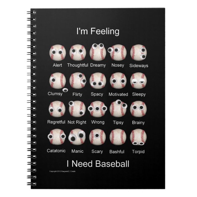 Carnet d'émotions du baseball (Devant)