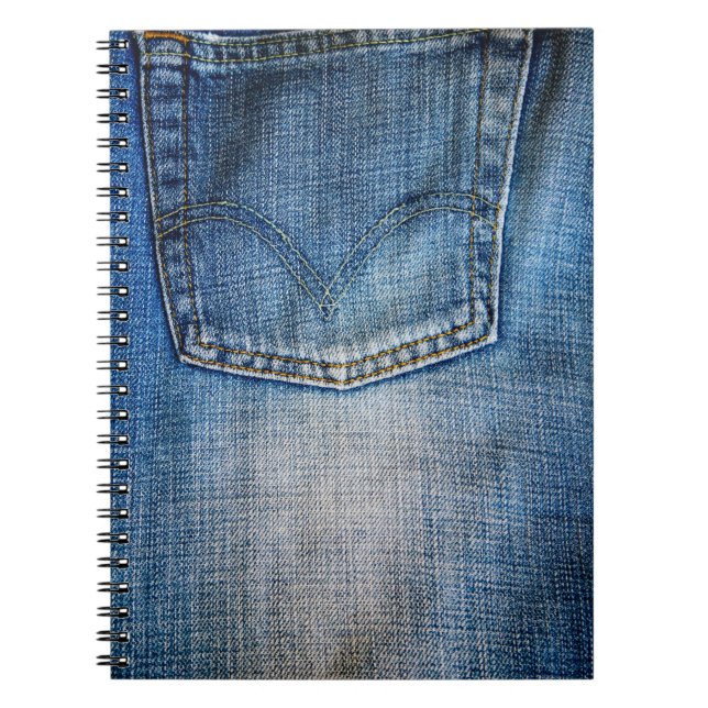 Carnet denim bleu (Devant)