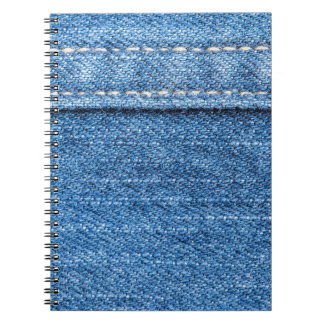 Carnet Dénim Bleu : Jeans Classique Texture.