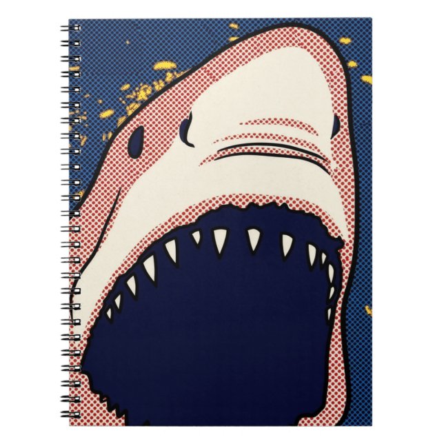Carnet Dent de requin en demi-teintes Pop Art Panneau de  (Devant)