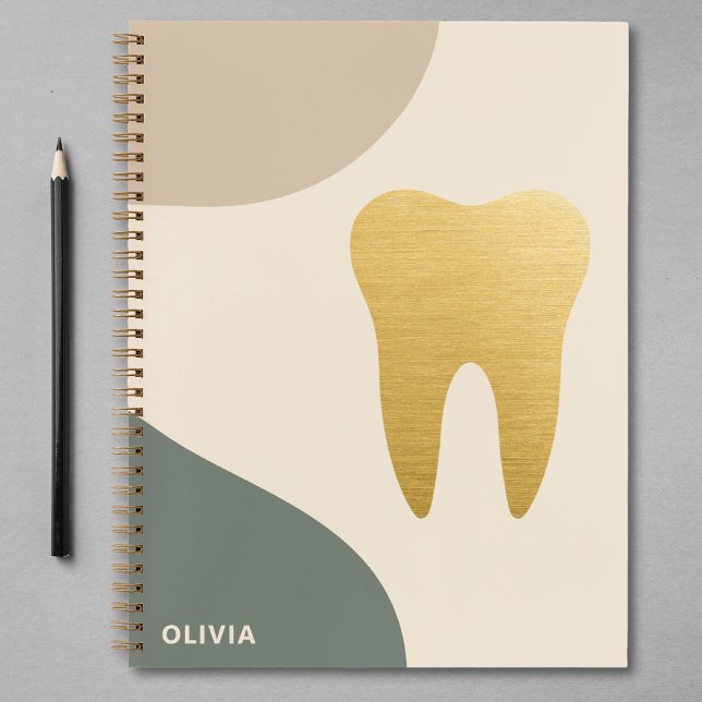 Carnet Dent d'or Faux moderne personnalisée (Créateur téléchargé)