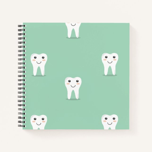 Carnet Dent heureuse Kawaii (Devant)
