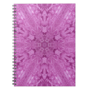 Carnet Dentelle féminine rose Kaleidoscope Flocon de neig