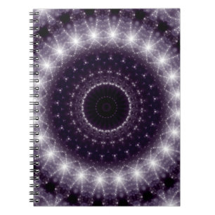 Carnet Dentelle ronde noire et blanche fantaisie