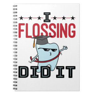 Carnet Dentist Dental School Graduation Funny Flossing