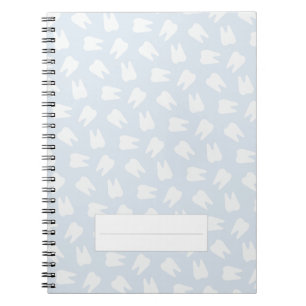 Carnet Dentist Tooth Motif assistante dentaire Baby Blue