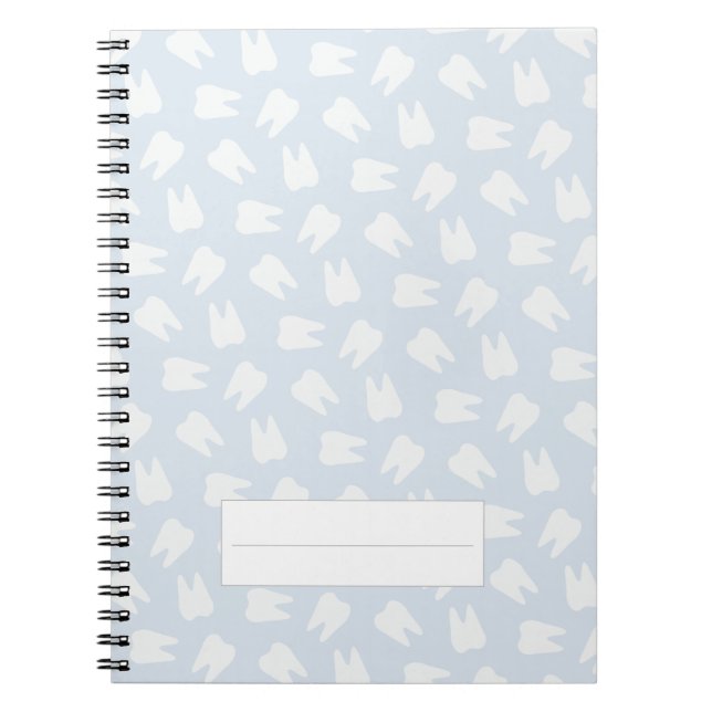 Carnet Dentist Tooth Motif assistante dentaire Baby Blue (Devant)