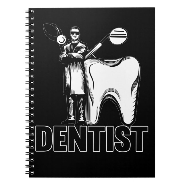 Carnet Dentiste papa Dental Père Dentisté (Devant)