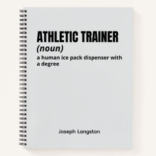 Carnet d'entraînement sportif - Drôle définition d