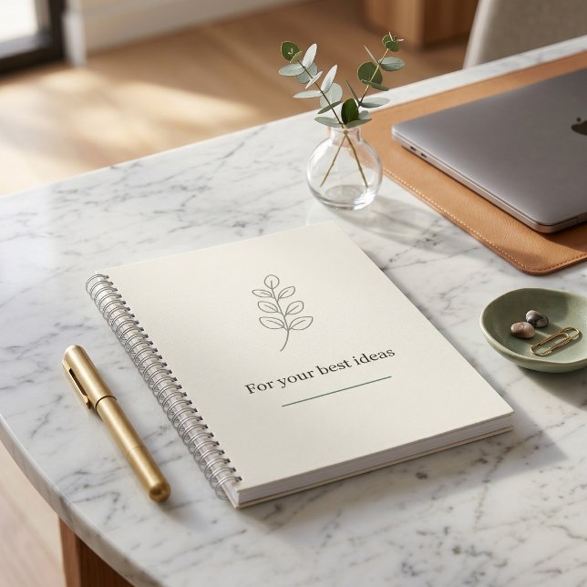 Carnet d'entreprise minimaliste pour employé  (Minimalist Corporate Notebook for Employee)
