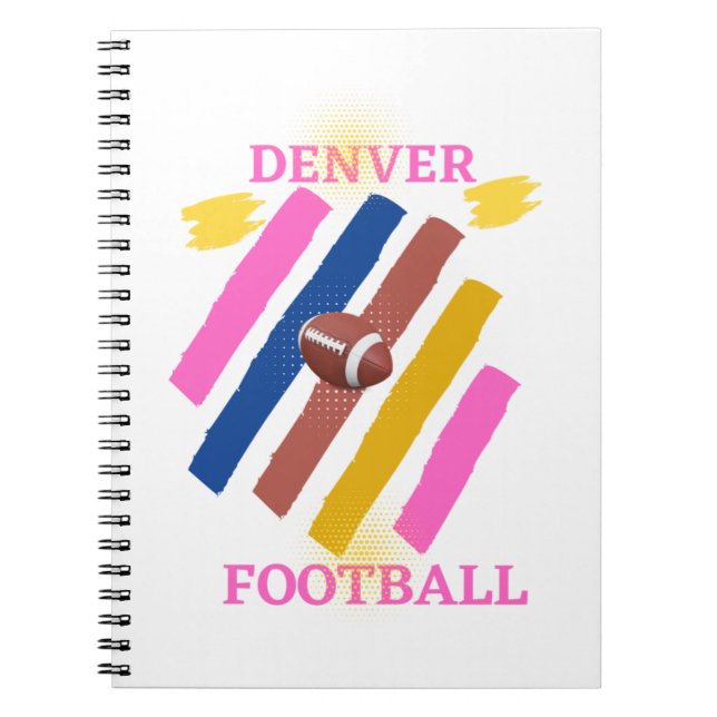 Carnet Denver Broncos et t-shirt de football Classic (Devant)