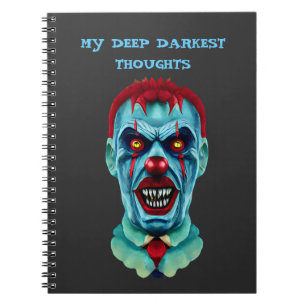 Carnet Déplaisant Killer Clown Zombie Horror Art