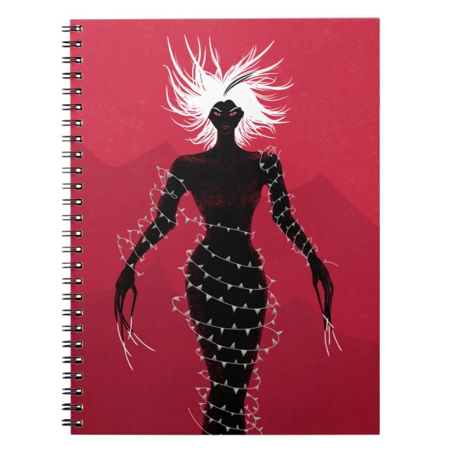 Carnet Déplaisante fille démon en robe de verre (Devant)