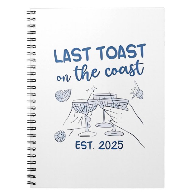 Carnet Dernier Toast sur la Côte Est 2025 (Devant)