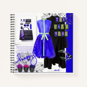 Carnet Derniers styles Mode Set Vêtements Art Blank