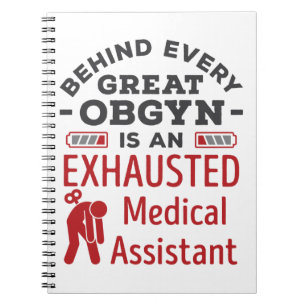 Carnet Derrière le grand OBGYN Assistant Médicale épui