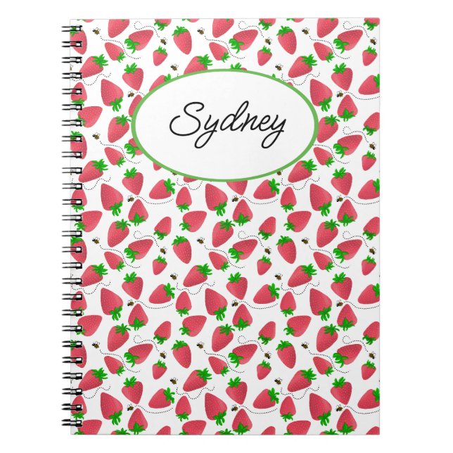 Carnet des abeilles aux fraises cuites (Devant)